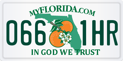 FL license plate 0661HR