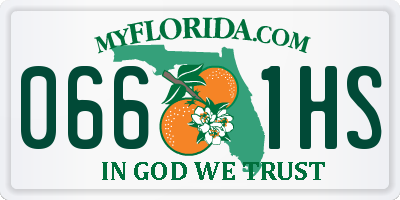 FL license plate 0661HS