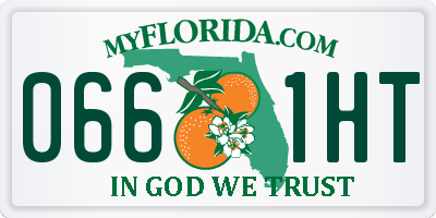 FL license plate 0661HT
