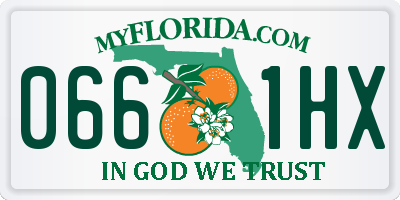 FL license plate 0661HX