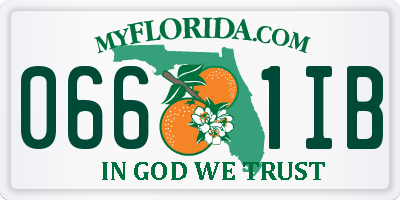 FL license plate 0661IB