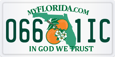 FL license plate 0661IC