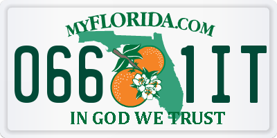 FL license plate 0661IT
