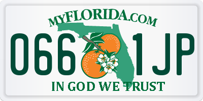 FL license plate 0661JP