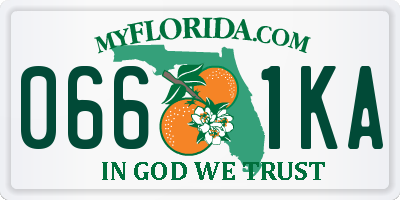 FL license plate 0661KA