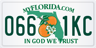 FL license plate 0661KC