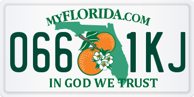 FL license plate 0661KJ