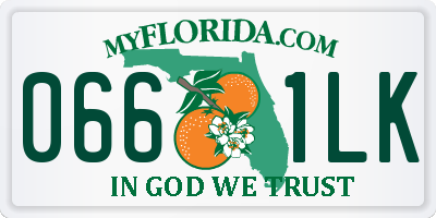 FL license plate 0661LK