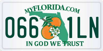 FL license plate 0661LN