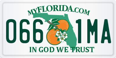 FL license plate 0661MA