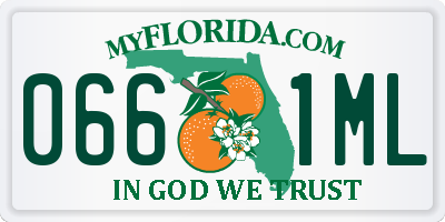 FL license plate 0661ML