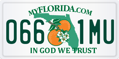 FL license plate 0661MU