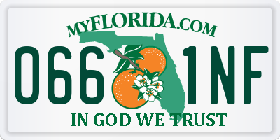 FL license plate 0661NF
