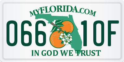 FL license plate 0661OF