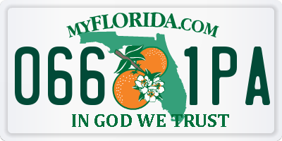 FL license plate 0661PA