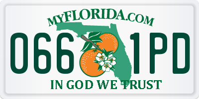 FL license plate 0661PD