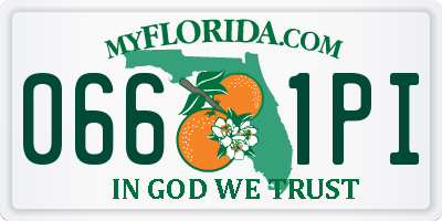 FL license plate 0661PI