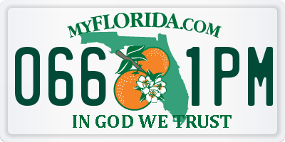 FL license plate 0661PM