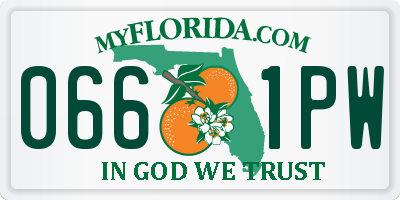 FL license plate 0661PW