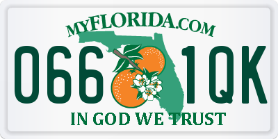 FL license plate 0661QK