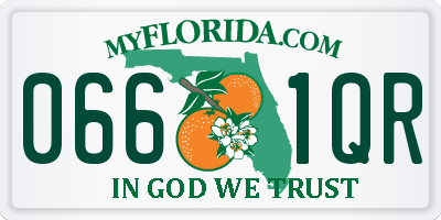 FL license plate 0661QR