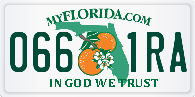 FL license plate 0661RA
