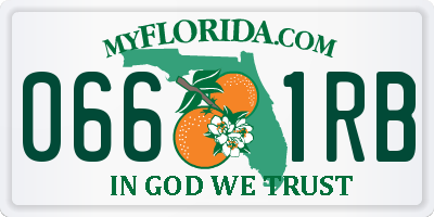 FL license plate 0661RB