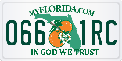FL license plate 0661RC