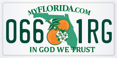 FL license plate 0661RG