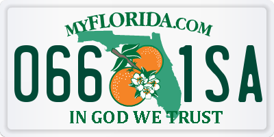 FL license plate 0661SA