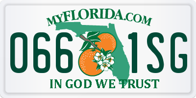 FL license plate 0661SG