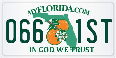 FL license plate 0661ST