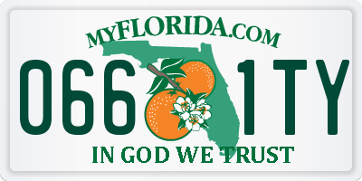 FL license plate 0661TY
