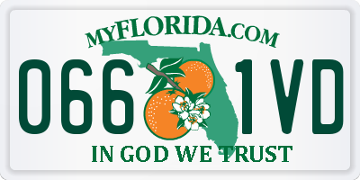 FL license plate 0661VD