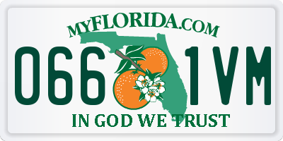 FL license plate 0661VM