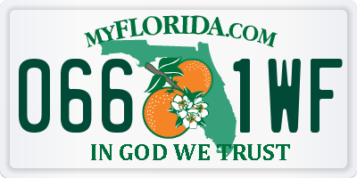FL license plate 0661WF