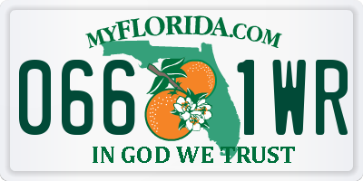 FL license plate 0661WR