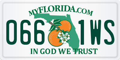 FL license plate 0661WS