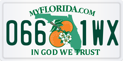 FL license plate 0661WX