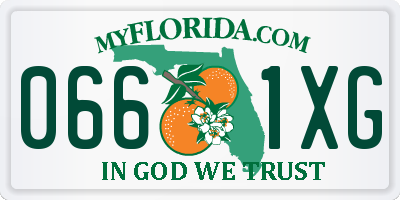 FL license plate 0661XG