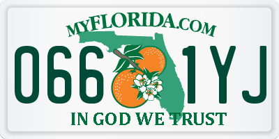 FL license plate 0661YJ