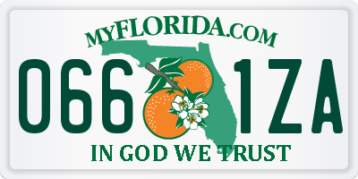 FL license plate 0661ZA