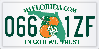 FL license plate 0661ZF