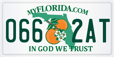 FL license plate 0662AT