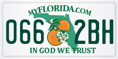 FL license plate 0662BH