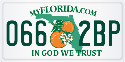 FL license plate 0662BP