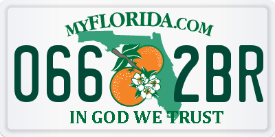 FL license plate 0662BR