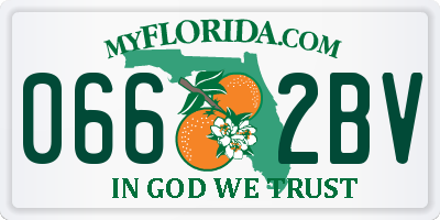 FL license plate 0662BV