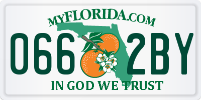 FL license plate 0662BY