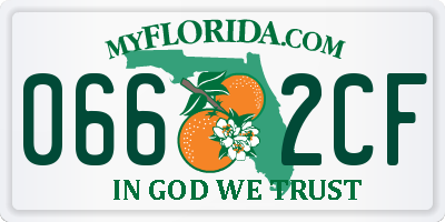 FL license plate 0662CF